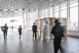 JR松本駅 自由通路での展示風景